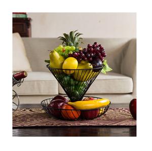 Corbeille de fruits en métal en fer faite à la main de haute qualité dernière conception taille et couleurs personnalisées - Product Image 1