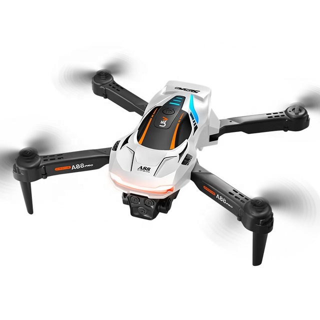 A88 Drone 4K HD Aerial Photography Optical Flow Dual Camera Quadcopter RC Toy Intelligent Follow GPS Auto Return Foldable