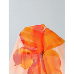 FOXA Ensemble bikini 3 pièces à fleurs pour fille, haut triangle à nouer, paréo transparent, tenue de plage, extensible, en spandex et polyester - Product Image 2