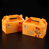 Boîte de poulet frit coréenne Portable emballage de collation jetable pépites de poulet frites avantage UV publicité de pulpe de stratification mate