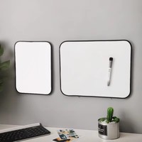 Tableau blanc magnétique à bords souples en métal format A4/A5, en fer blanc et PET, effaçable simple ou double face, pour usage domestique et commercial