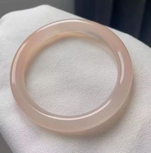 Vente chaude Naturel Rose Glace Jade Bracelet Doux Mode Transparent Clair Rose Afghan Jade Bracelet pour Femmes Filles Cadeau - Product Image 5