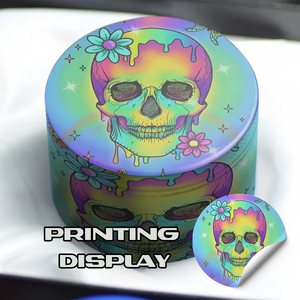 50mm Sun Girl Bohemian Fine All-over Pattern Molinillo de tabaco 4 capas Metal Hierba Trituradora de hierbas Trituradora de especias Accesorios para fumar - Product Image 3