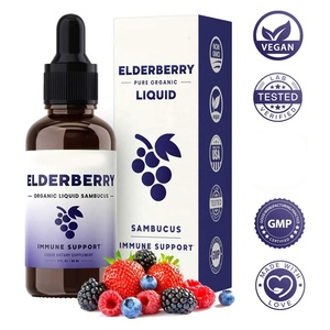 Jarabe de Saúco Negro Líquido con Equinácea, Zinc y Vitamina C para Niños y Adultos, Refuerzo del Sistema Inmunitario - Product Image 2