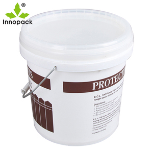 Vente en gros de seau à peinture en PP blanc de 16 litres avec couvercle de haute qualité seau en plastique vide rond pour eau, essence, huile et peinture - Product Image 5
