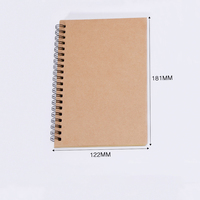 Carnet à spirales A5 avec couverture intelligente en PVC/PP, carnet de croquis, bloc-notes, papier kraft, pour dessin, peinture, graffiti, bureau, école, maison