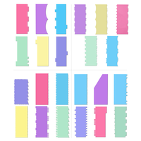Kit de Décoration de Gâteaux Personnalisé en Acrylique Coloré 2mm 3mm : Spatules à Crème, Lisseurs à Gâteau, Ustensiles de Pâtisserie pour Crème au Beurre et Fondant