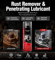 Spray lubrifiant multi-usages pour ateliers de réparation automobile, huile pénétrante antirouille en aérosol, OEM ODM, étiquette privée, approvisionnement en vrac