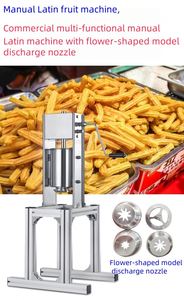 Máquina Manual <span class=keywords><strong>de</strong></span> Churros <span class=keywords><strong>de</strong></span> Acero Inoxidable <span class=keywords><strong>de</strong></span> Alta Resistencia, Churrera Española Vertical Operada a <span class=keywords><strong>Mano</strong></span> para Frutas Latinas - Product Image 6