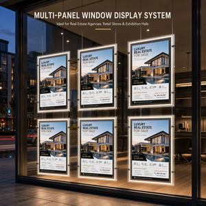 Équipement publicitaire HD Real Estate : Panneau suspendu, Boîte à lumière publicitaire, Panneau en acrylique cristallin, Boîte à lumière en acrylique - Product Image 1