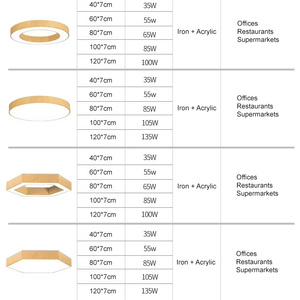 Lampadario Esagonale in Legno di Quercia Naturale Stile Nordico, Lampada a Sospensione a Sei Lati per Arredamento Interno Moderno da Ufficio - Product Image 4