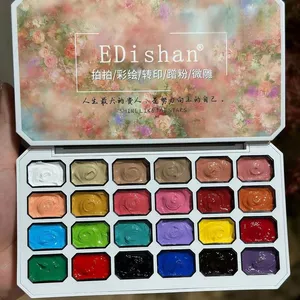 เจลเพ้นท์เล็บ 4 in 1 แพท เพ้นท์ติ้ง เจล 24 สี กึ่งถาวร แช่ล้างออกได้ ใช้กับยูวี แอลอีดี สำหรับทำเล็บเจล DIY ใช้สำหรับไล่สี ปั๊มลาย ตกแต่งเล็บ - Product Image 6