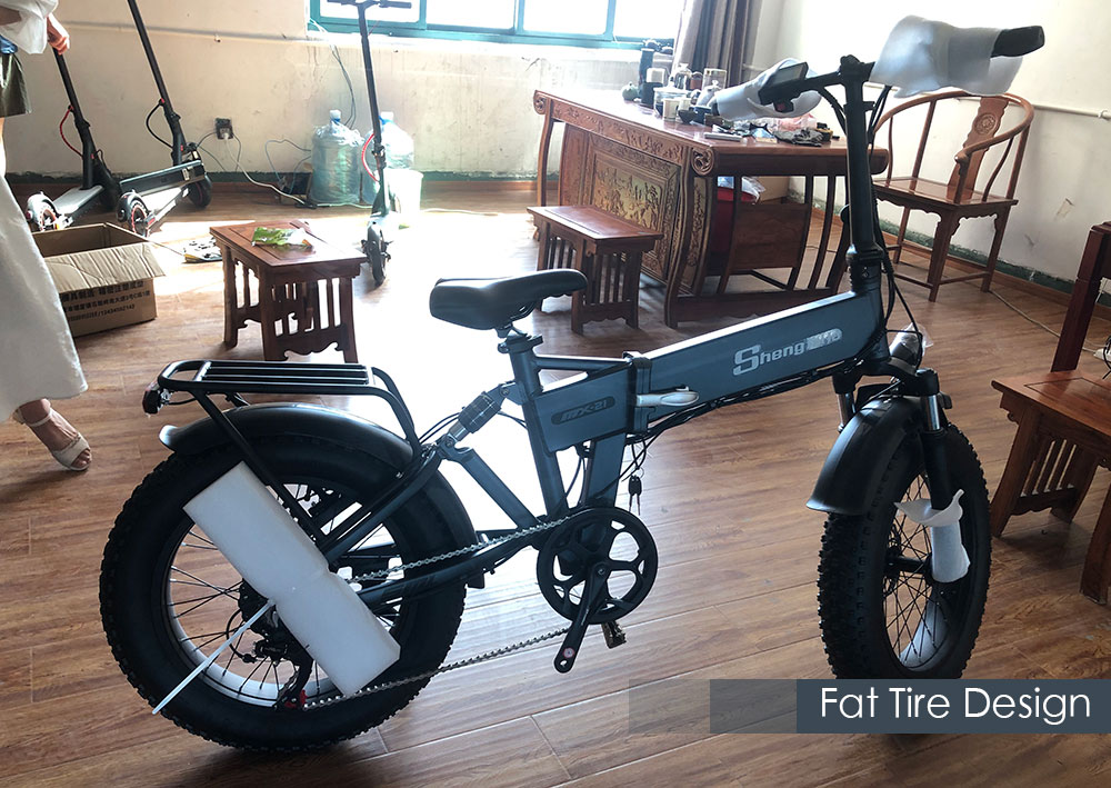SHENGMILO MX-21 Electric Bike - 48V, 15AH, 7 Speed, V Brakes