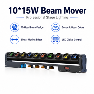 Luz Móvil de Cabeza LED de 10x15W para Discotecas, DJ y Eventos en Vivo - Product Image 2