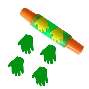 Ensemble de rouleaux tampons en éponge plastique multicolores pour artistes, pour peinture graffiti, DIY, pochoirs manuels, artisanat, jouets éducatifs pour enfants 18cm - Product Image 1
