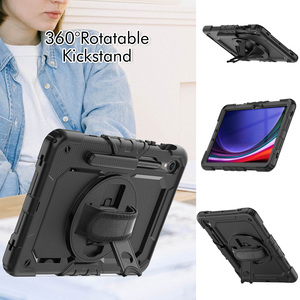 Anti Drop 360 Rotation Main Bandoulière <span class=keywords><strong>Tablette</strong></span> Pad Cas Pour <span class=keywords><strong>Samsung</strong></span> Galaxy Tab S8 11 <span class=keywords><strong>Pouces</strong></span> <span class=keywords><strong>Protection</strong></span> Complète - Product Image 4