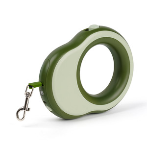 Automatic Retractable Dog Leash Green Rechargeable With <b>Light</b> For Large Dogs - Product Image 1
