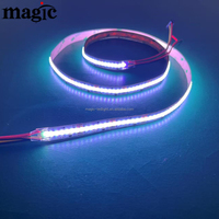 672 LED/m 32 Pixel/m 24V Tahan Air Smart RGB IC LC8806S Data Cadangan Digital Setiap Pixel Dapat Diatur Secara Individual COB LED Strip