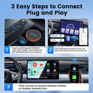 New Carlinkit Cp2A-M Carplay Supplier Sale <b>Wireless</b> Carplay Ai Box 4 In 1 Video Tv Mirror Link Airplay Android Auto Dongle - Product Image 2