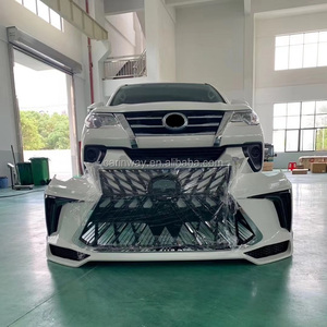 อุปกรณ์เสริมสำหรับรถยนต์กันชนหน้าอะไหล่รถยนต์สำหรับฟอร์จูนเนอร์ชุดอัพเกรดเป็น <span class=keywords><strong>Lexus</strong></span> <span class=keywords><strong>570</strong></span>สำหรับ <span class=keywords><strong>Toyota</strong></span> Fortuner 2016 - Product Image 6