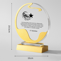 Cadeaux d'entreprise personnalisés, trophée en cristal K9 gravé écologique, médaille de récompense pour réunion annuelle, champion, employés exceptionnels, entreprise