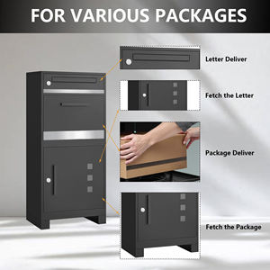 Buzón de Paquetería Exterior Seguro e Impermeable WELDON con Pegatinas de Dirección Personalizadas, Buzón Independiente para Uso en Oficina - Product Image 4