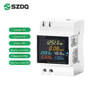 D52-2066 6-in-1 디지털 에너지 주파수 측정기 단상 AC 모니터 LCD 디스플레이 KWH 주파수 측정기 파워 팟 측정 - Product Image 4