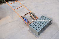 Machine à petits blocs semi-automatique à emboîtement pour béton ciment machines de fabrication de briques QT4-35 machine à blocs creux manuelle