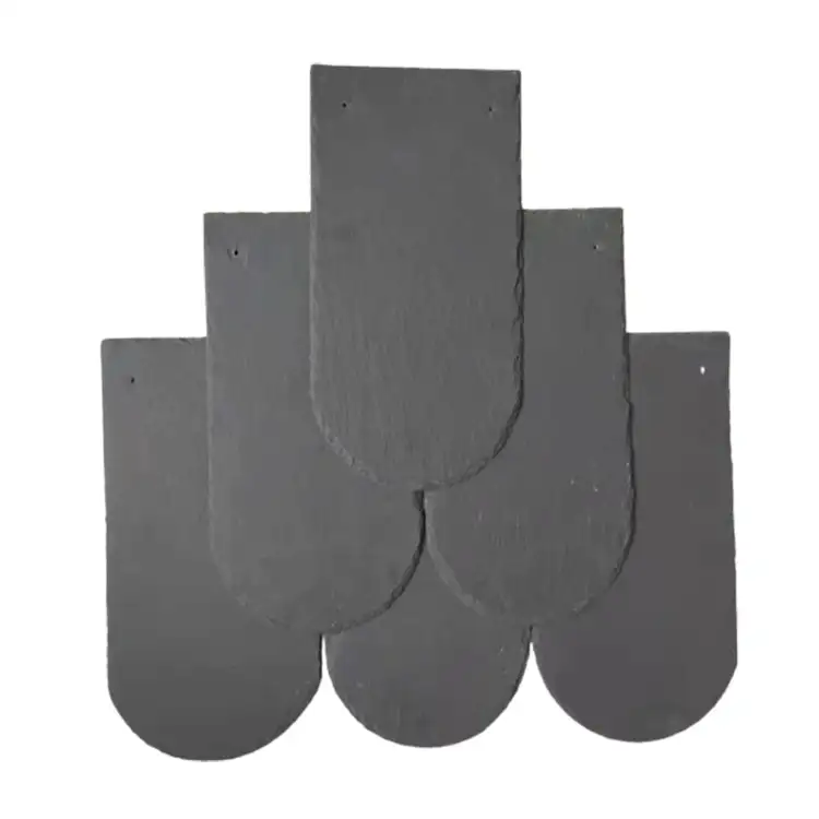 China Factory Price Special-Shaped Exterior Decorative Black tile slate Stone Roofing Slate