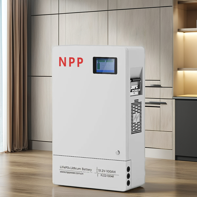 Longi Life Household Use 15kWh LiFePO4 Solar Power Energy Storage System 300Ah CAN 5000 Cycle Life Wall-Mounted Battery