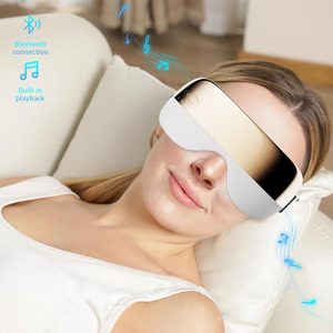 Masajeador de ojos con música de dientes azules Masajeador de Ojos de vibración neumática Compresa caliente Protector de ojos Fábrica al por mayor - Product Image 4