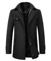 Manteau d'hiver pour homme Kaleo, nouvelle conception de haute qualité, en laine, imperméable, réversible, épais, long, écologique, respirant, pour l'extérieur
