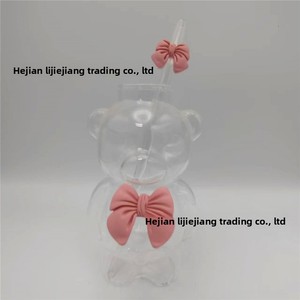 Tazza Little Bear dal Design Moderno, Bicchiere Monostrato per Caffè e Tè con Cannuccia, Elegante e Personalizzabile per la Casa - Product Image 6