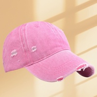 Gorra de Béisbol Desgastada con Protección Solar para Exteriores, Logotipo Personalizado Bordado e Impreso; Gorra Estilo Vintage para las Cuatro Estaciones