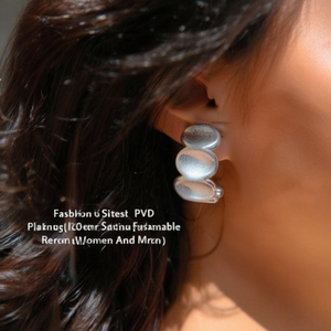 Pendientes de Moda con Diseño de Brazalete, Acero Inoxidable 316L, Baño de Oro PVD, Joyería Sostenible y Resistente para Mujeres y Hombres - Product Image 2