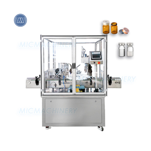 Máquina Automática de Enchimento de Frascos de Vidro com Tampa a Vácuo, Enchedora Rotativa de Líquidos para Frascos Médicos - Product Image 1
