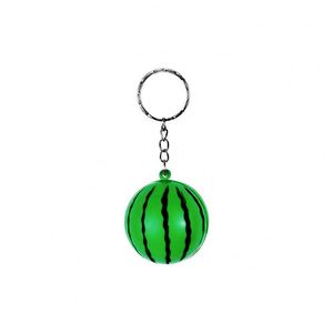 Porte-clés pendentif pastèque personnalisable en mousse PU souple, jouet à presser à remontée lente pour la décoration de sac et le soulagement du stress - Product Image 1