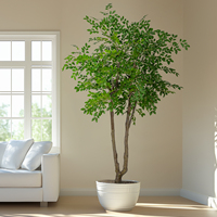 Ramas de vegetación artificial de plástico de alta calidad incluye árbol de simulación interior/exterior decoración del hogar fábrica gran oferta