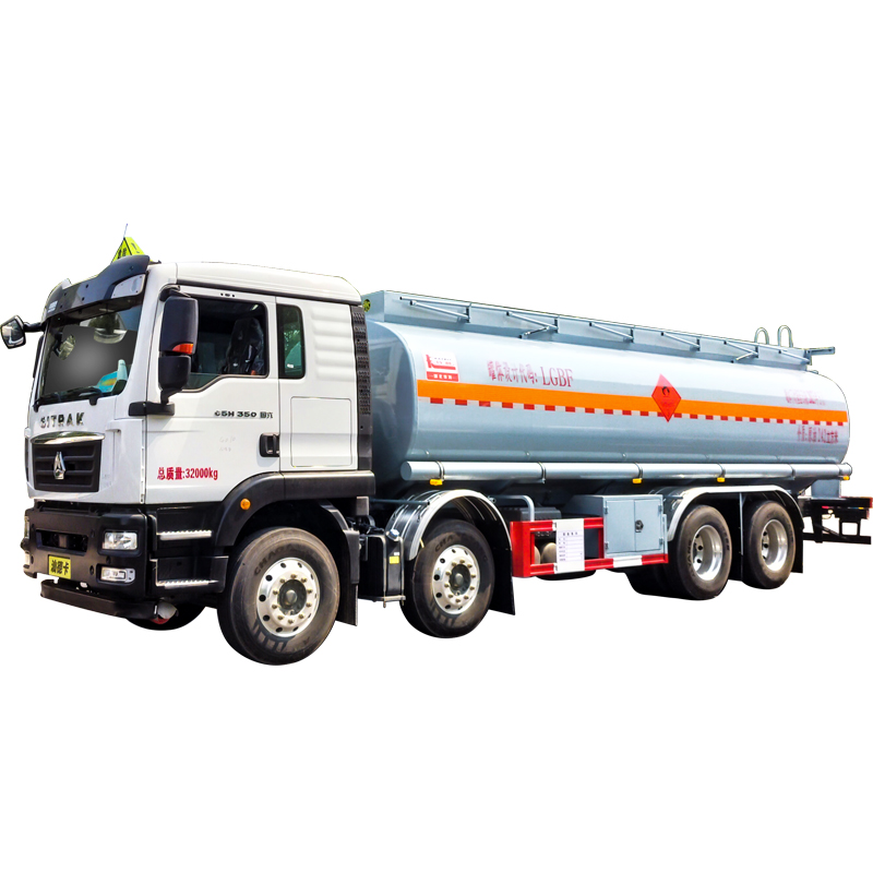 Sitrak 8x4 chemical corrosive liquid palm oil fuel tank tanker truck capacity 25CBM