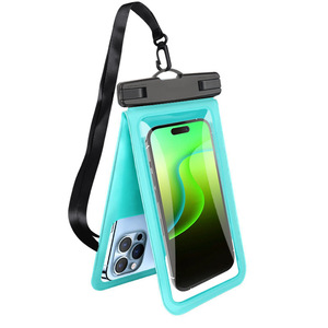 Bolsa impermeable para teléfono de 12 pulgadas transparente con bolsillo interior para uso en exteriores, natación, rafting y playa - Product Image 2