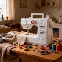 Machine à coudre automatique et surjeteuse pour usage domestique