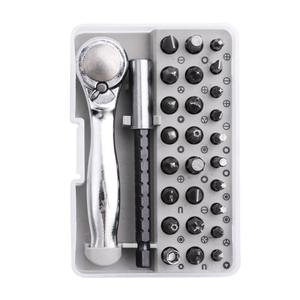 Clé à cliquet multifonction portable mini 72 dents, rapide et sans effort, double sens, hexagonale interne, une tête Phillips, en CRV pour le bricolage - Product Image 2