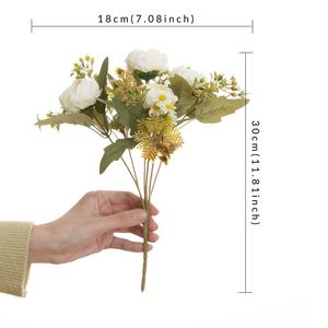 Nuovo fiore all'ingrosso viola peonia fiore artificiale per la decorazione di nozze per la casa - Product Image 6