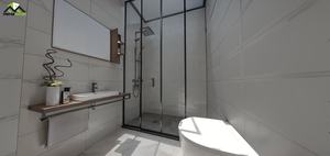 Villa moderne préfabriquée en acier léger galvanisé avec chambre, cuisine, salle de bain et salon - Product Image 5