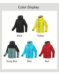 Design OEM Men's Outdoor Mountain Outdoor <b>Jacket</b> With Hood Waterproof Windproof Zipper <b>Jacket</b> Stand Outdoor <b>Jacket</b> - Product Image 6