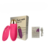 Produits pour adultes en gros, télécommande étanche rechargeable par USB pour vibrateur avec 10 fréquences et 40 dB de bruit pour femmes