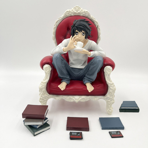 Figura de Anime de <span class=keywords><strong>Death</strong></span> <span class=keywords><strong>Note</strong></span> Lawliet de 24 cm, Figura de Acción de Coffee Watari L, Figuras de Acción de Light Yagami, Muñeco Modelo para Adultos, Juguetes, Figura de Manga - Product Image 3