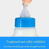 Nouvelle bouteille d'alimentation en plastique pour agneaux avec poignée, capacité de 500/800 ml, facile à utiliser, design suspendu pour veaux, moutons, mammifères