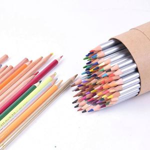 Wooden Brasswood Colored Sketch Pencils <b>Creative</b> Design Promotional School Supplies Stationery Custom Logo Color Pencil Set Kids - Product Image 2