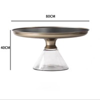Salon Couchtisch nordique moderne maison décorative canapé en métal côté centre rond cercle Table d'extrémité luxe Table basse en verre